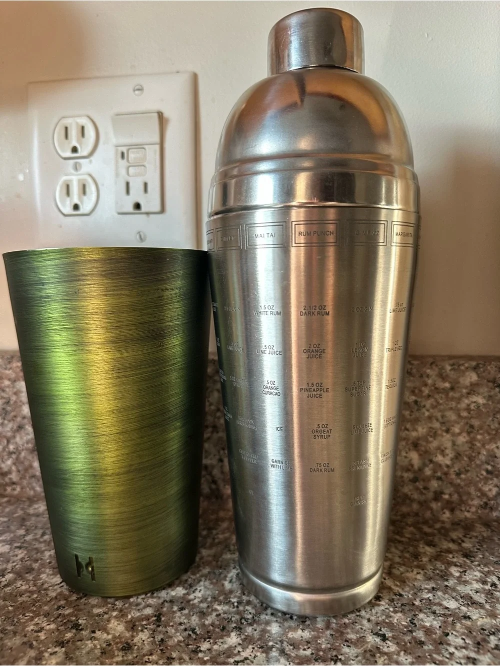 Green Recipe Cocktail Shaker